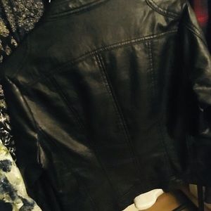 Pleather black jacket
